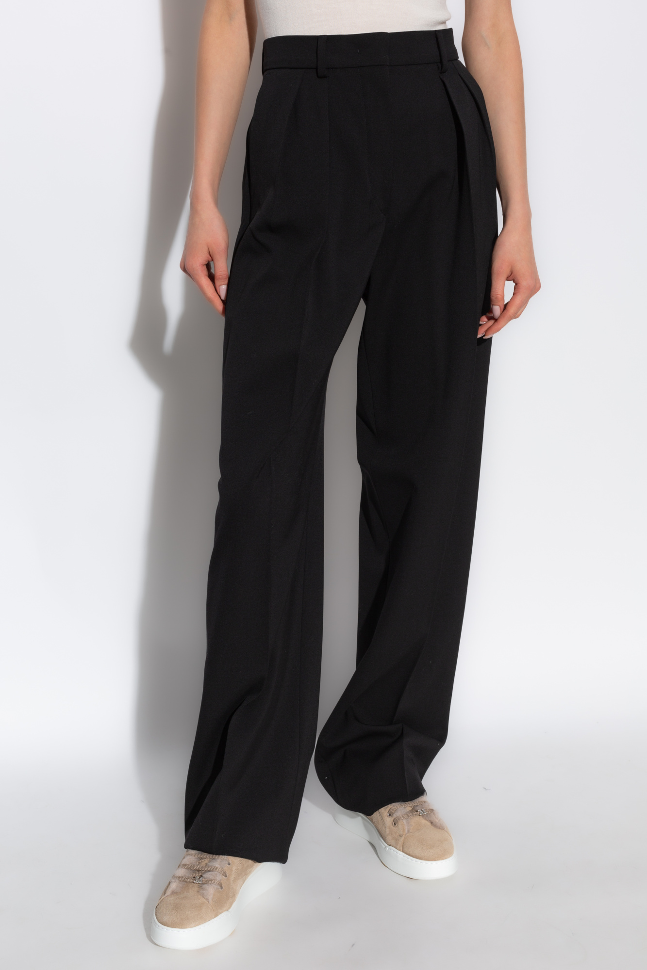 Black Wool trousers Sportmax - Vitkac Canada